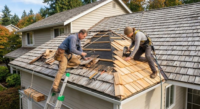 Cedar Shingles Repair in Louisville, CO