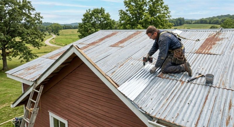 Corrugated Roof Repair in Commerce City, CO