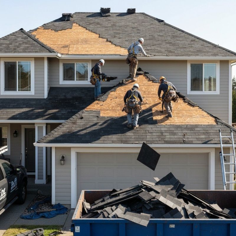 Damaged Roof Replacement in Aurora, CO