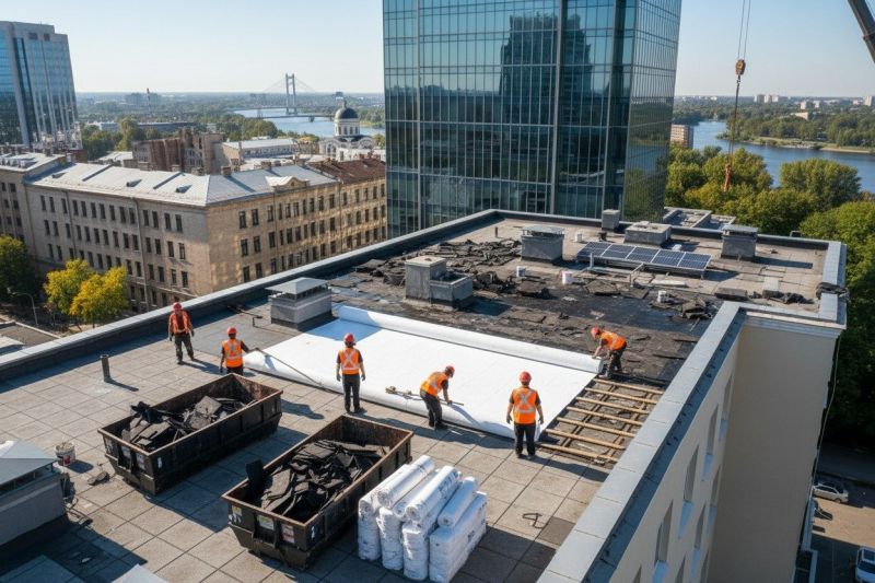 Flat Roof Replacement in Castle Rock, CO