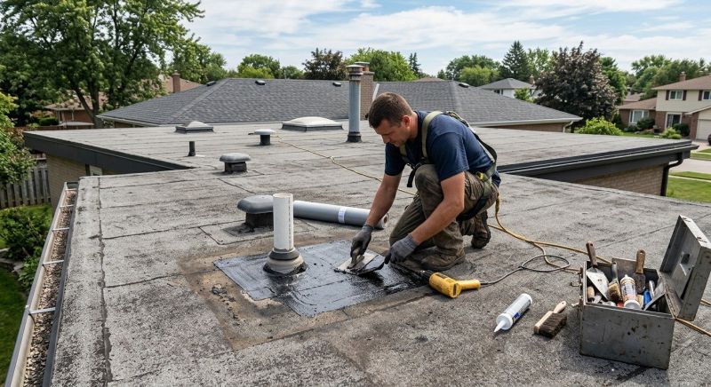 Rubber Roof Repair in Brighton, CO