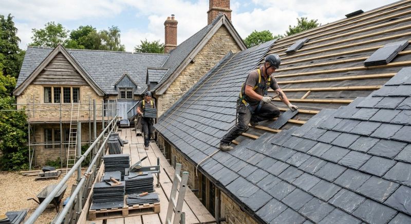 Slate Roof Construction in Broomfield, CO
