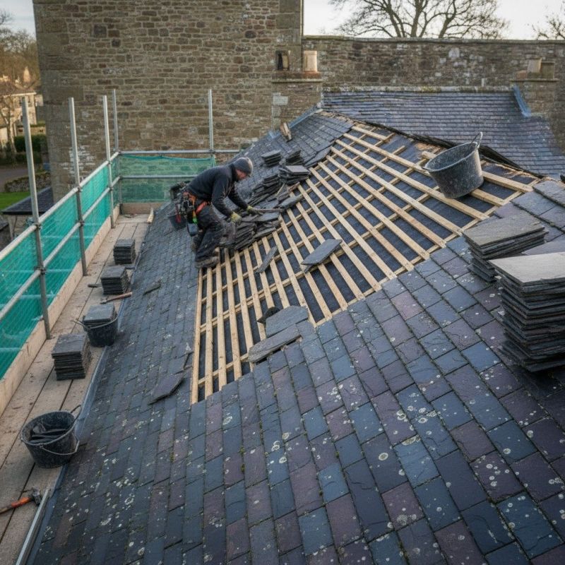 Slate Roof Replacement in Morrison, CO