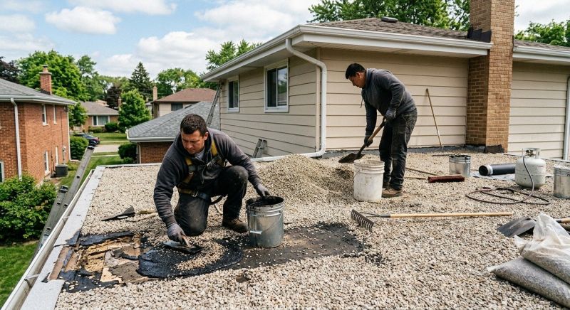 Tar And Gravel Roof Repair in Douglas County, CO